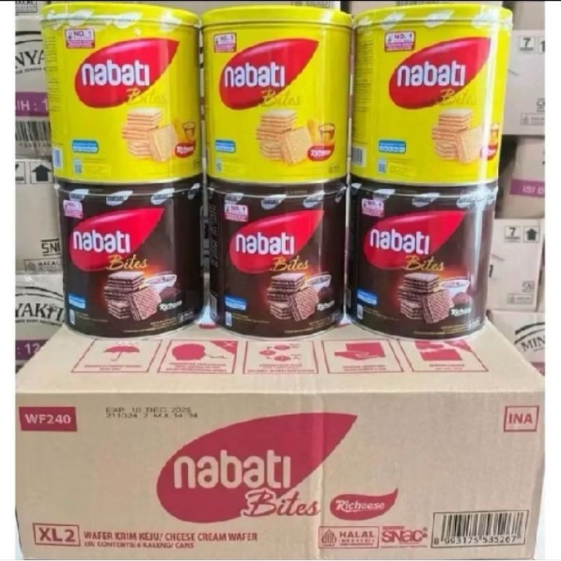 

PROMO LEBARAN [ NABATI WAFER 1 KARTON ISI 6 KALENG ] All varian