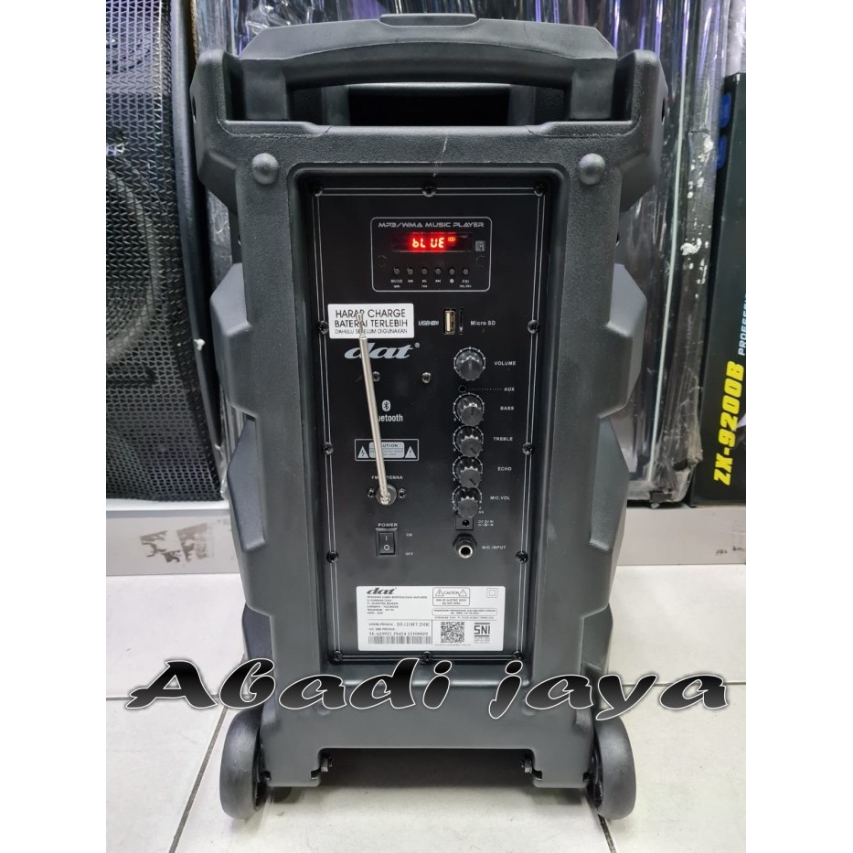 DAT DT 1210FT SPEAKER AKTIF 12 INCH PORTABLE DAT DT1201FT Terbaru Berkualitas