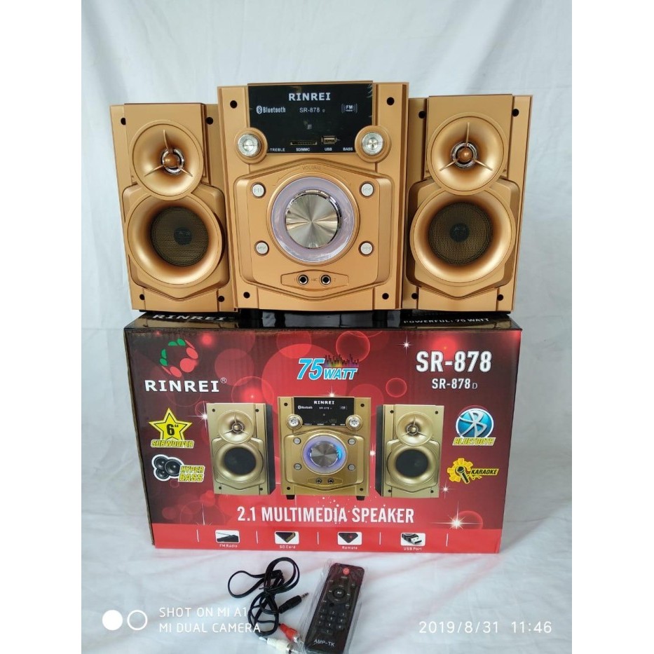 RINREI Speaker multimedia RINREI SR-878D Speaker bluetooth Terbaru Berkualitas