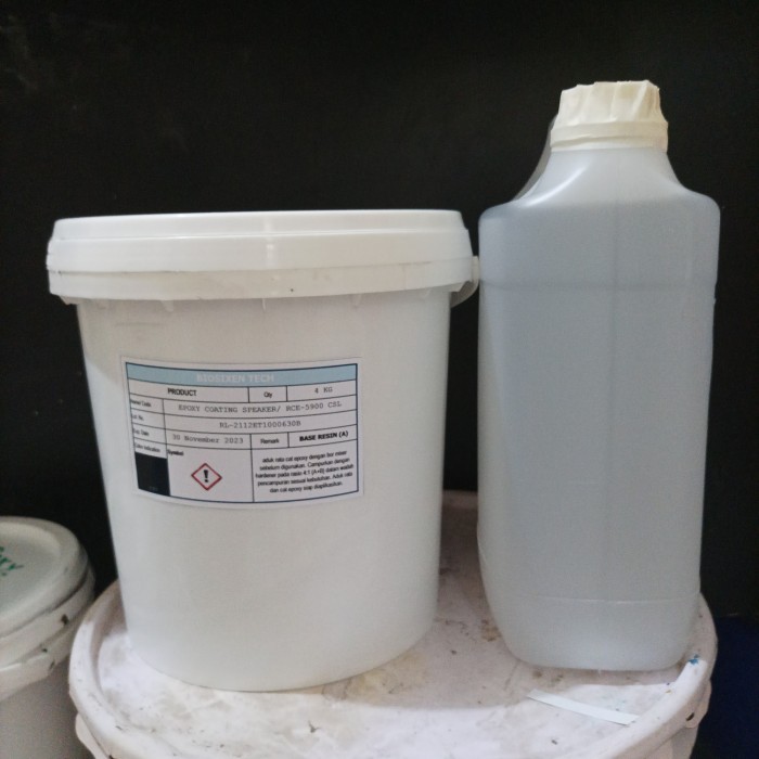 Cat Epoxy Coating Speaker Epoxy Self Leveling Cat Body Speaker Hitam Terbaru Berkualitas