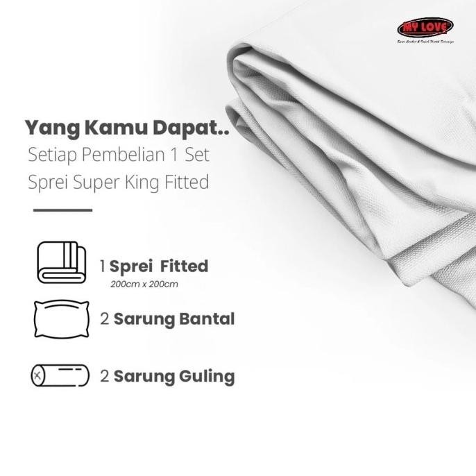Sale Sprei All New My Love Uk 180X200 160X200 200X200 Tinggi 30Cm - Sienna Sprai King Queen Jumbo