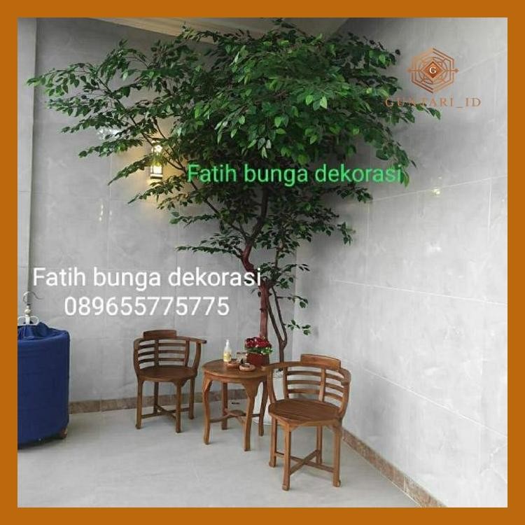 Pohon Tinggi 2,5M/Pohon Besar Plastik/Bunga Artificial/Tanaman Sudut