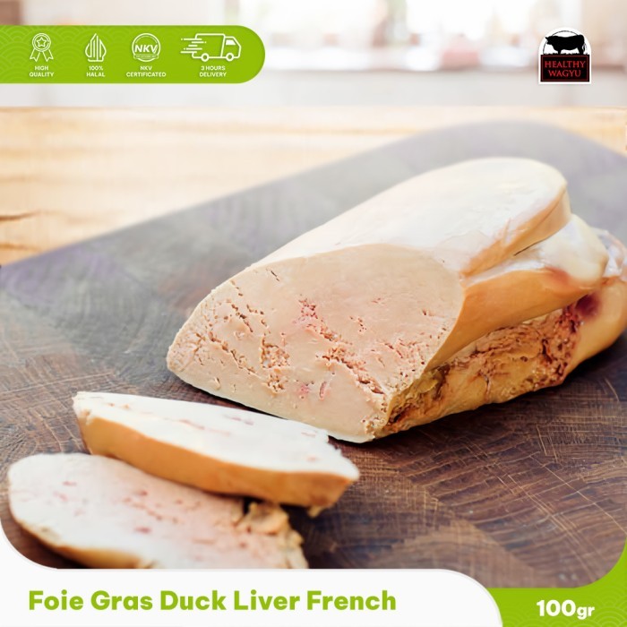 Foie Gras Duck Liver Hati Angsa Import France 100 Gram