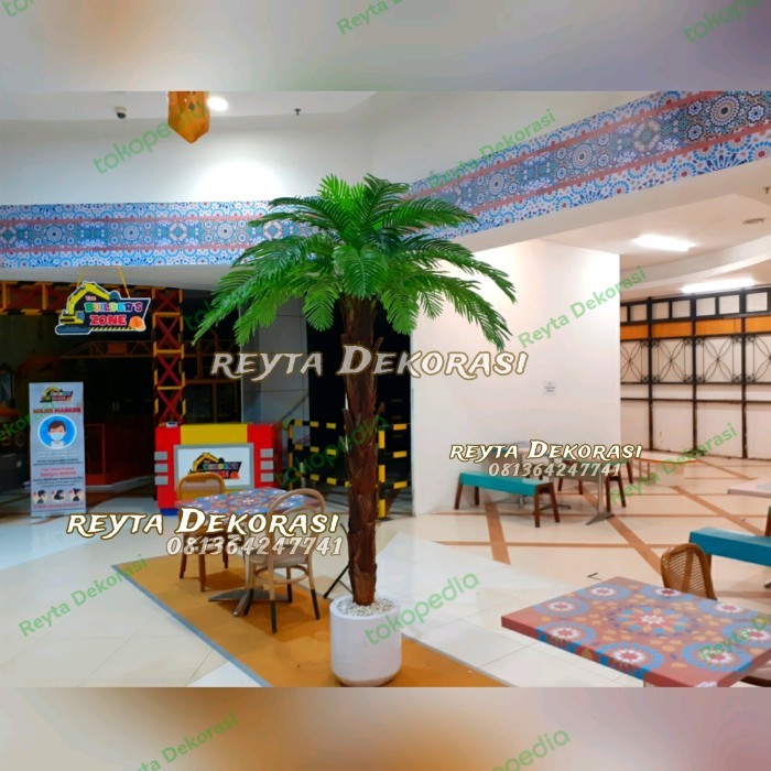 

pohon hias kurma/pohon kurma pohon palem bunga plastik/palem dekor