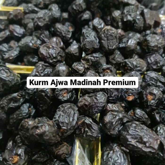 

Kurma Ajwa Asli Madinah Premium 1 kg / Kurma Nabi / Azwa Madinah Ori