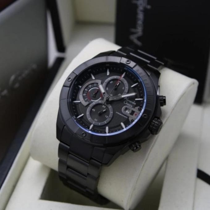 JAM TANGAN PRIA ALEXANDRE CHRISTIE AC6631 AC 6631 FULL BLACK