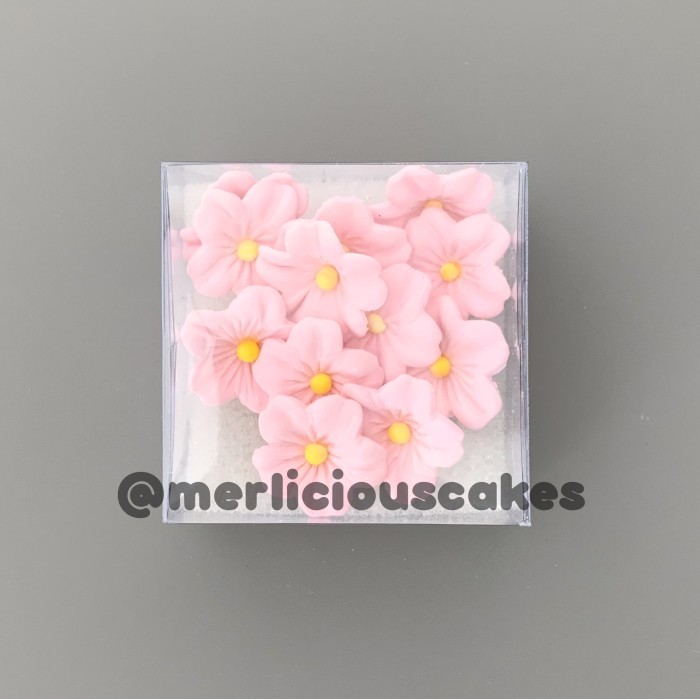 

:0:0:0] Sakura 12 Pink Bunga Gumpaste Flower Cake Kue Topper