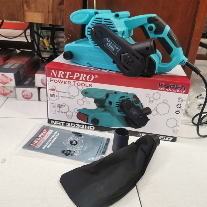 ] NRT Pro 3533HD BELT SANDER mesin amplas sabuk belt sander kodok - sanding belt 75x533mm