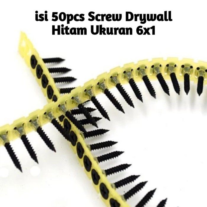 {{{{{{] Sabuk Screw Gun Belt Fed Screw gun Chain include Skrup 50pcs