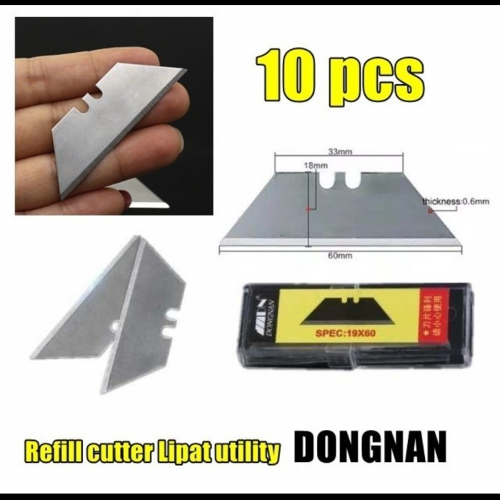 

~^~^~^] Isi Mata Pisau Cutter Lipat Foldable Knife Cutting Mdf Cardboard Grc