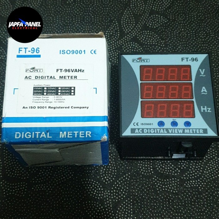 Ac Digital Meter Fort Ft-96 Volt Ampere Hz 220 Vac