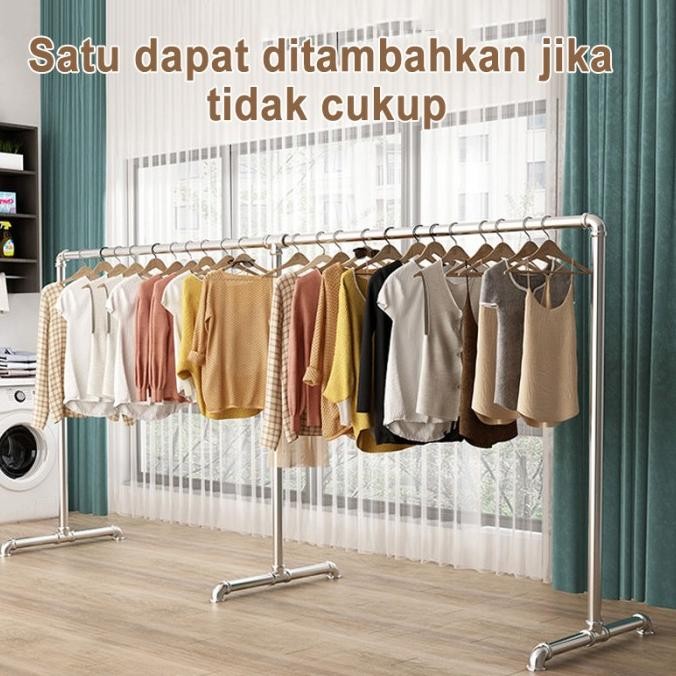 JEMURAN/JEMURAN BAJU STAINLESS STEEL/JEMURAN PAKAIAN