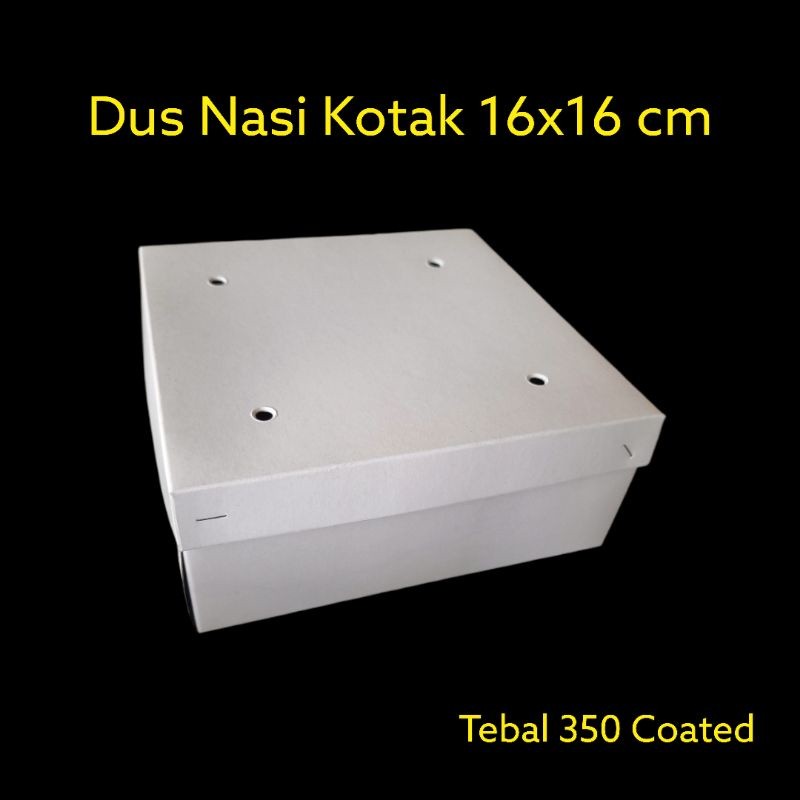 PROMO nasi box 16x16 paper box / nasi kotak catering prasmanan / tas kertas
