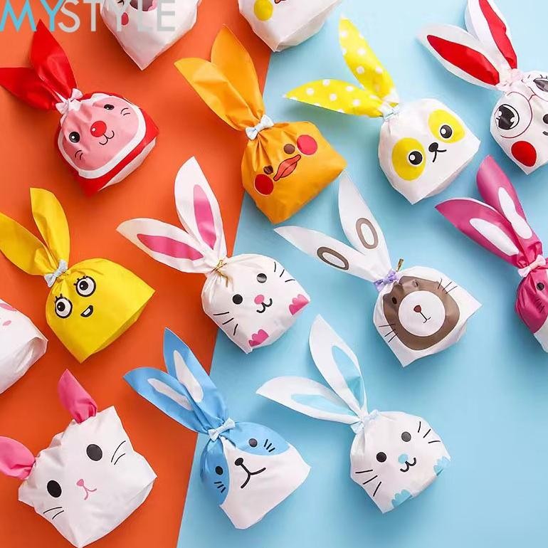 

TERMURAH (GROSIR) MYSTYLE PLASTIK SOUVENIR KELINCI 1 PACK ISI 50 PCS MOTIF RANDOM UKURAN KECIL & BESAR TAS SOUVENIR ULANG TAHUN TAS SNACK ba-34