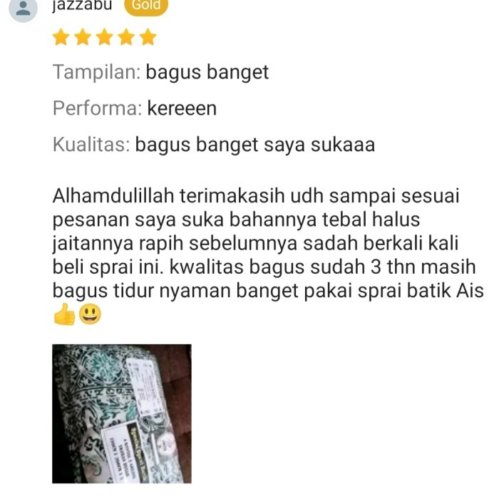 Sprei Batik Pekalongan Tinggi 35 Ukuran 200X200 Premium Original Adem Harga Promo