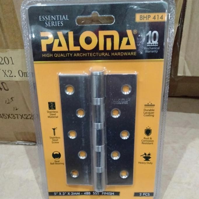 Engsel Pintu 5 Inch 3Mm Paloma Stainless Bhp 414 Original Dan Terpercaya
