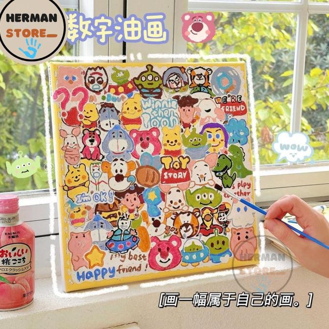 

[RANDOMSTUFF] PAINTING BOARD PAPAN CANVAS MEWARNAI SESUAI NOMOR ANGKA