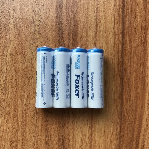 HEMAT BATERAI AA RECHARGEABLE / BATERAI AA CHARGE FOXER 3000 MAH. PER BIJI KODE 1192