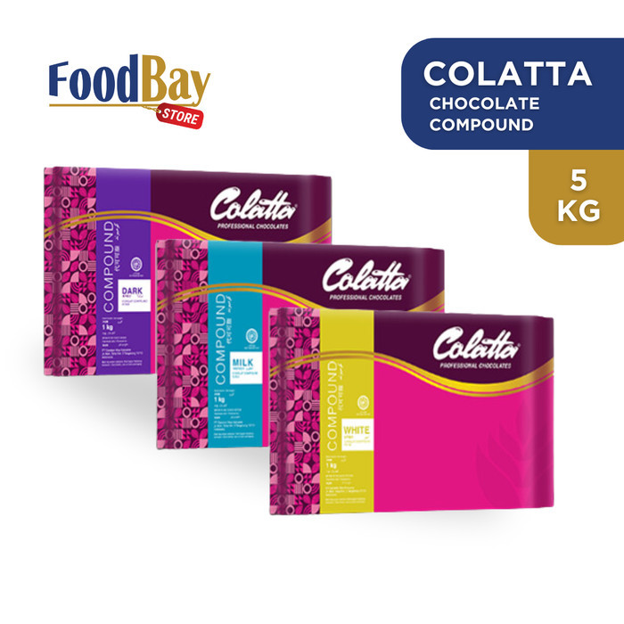 

COLATTA - Chocolate Compound 5 KG [Dark Coklat Hitam, White ]