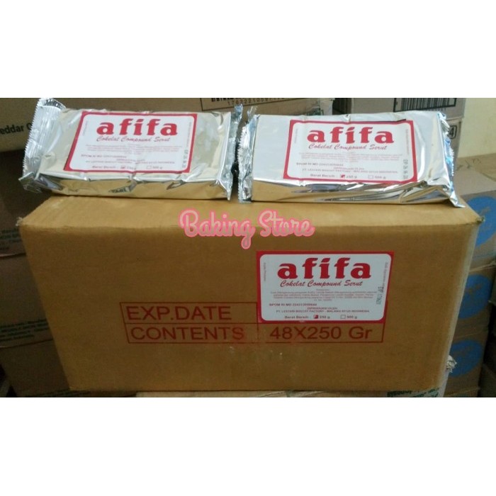

Cokelat Batang - Chocolate Compound Afifah 48x250gr - Gosend Only!!!