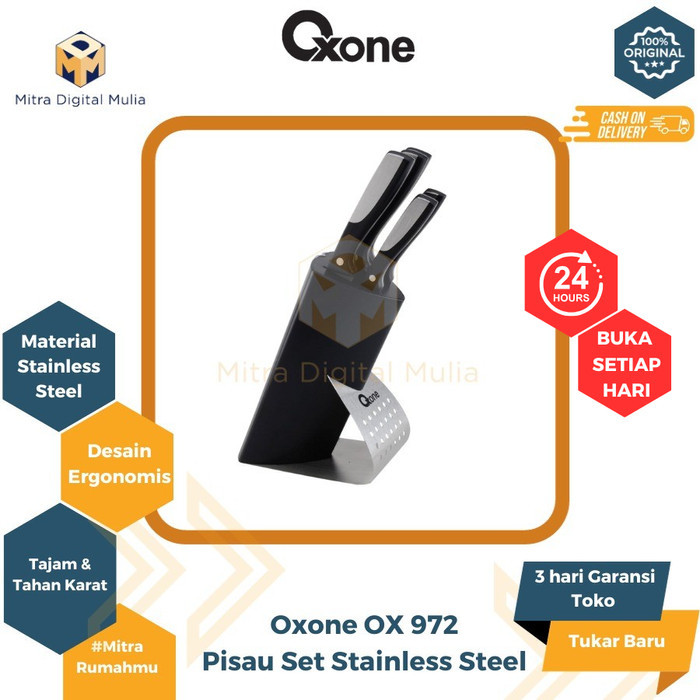 STOK TERBATAS [COD] OXONE - OX-972 PISAU BLOCK SET KODE 291