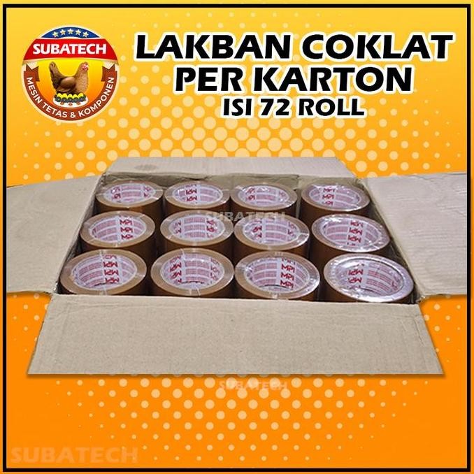 

Premium Lakban Bening Coklat Per Karton 100 Yard X 45 Mm Mpi Berkualitas
