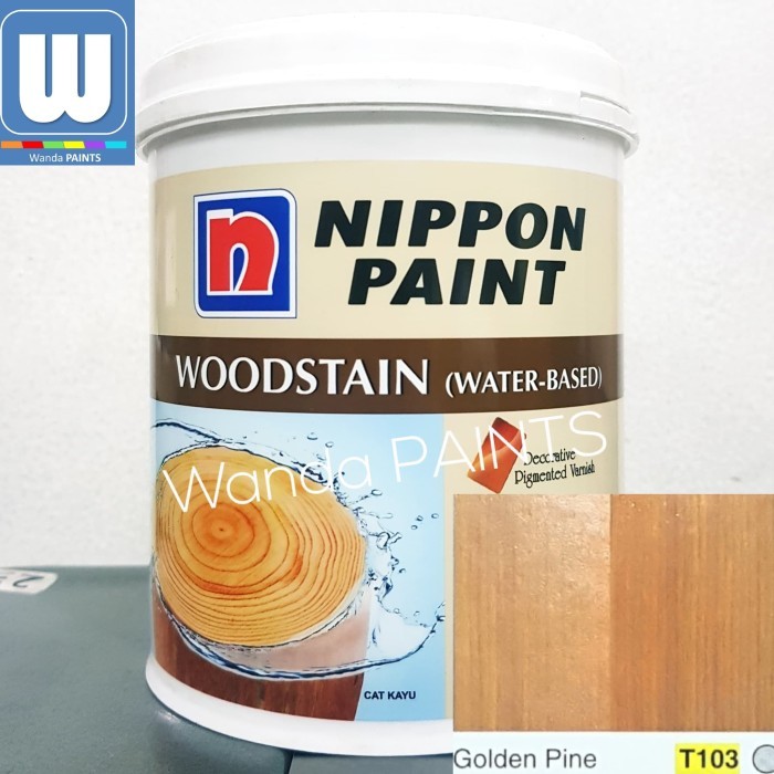 NIPPON PAINT WOODSTAIN WATERBASED Golden Pine T103 (1 Liter)