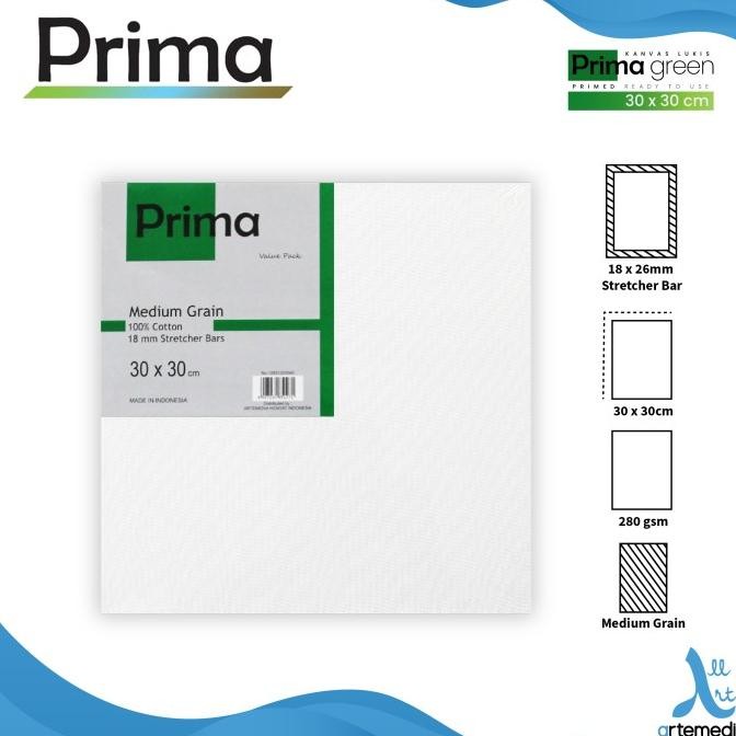 

KANVAS LUKIS PRIMA GREEN 30X30CM VALUE SET 3 COTTON CANVAS