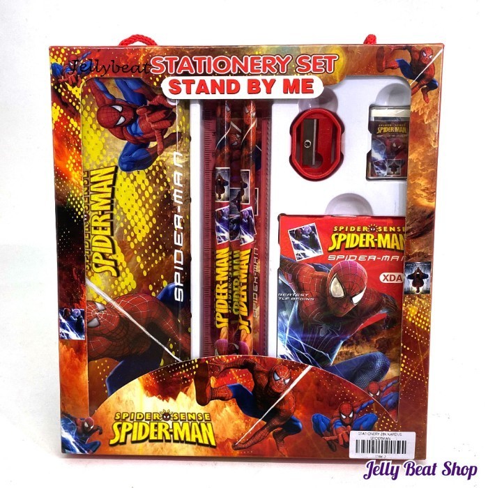 

Stationery set / alat tulis 6 in 1 spiderman
