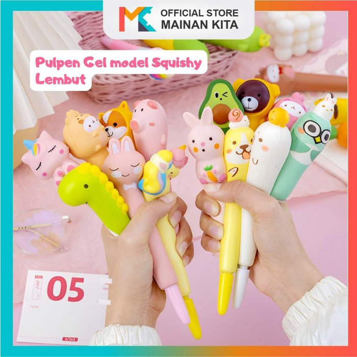 

TERBARU! MK629 Set Pena Bolpoin Squishy Karakter Lucu Stationery Imut untuk Anak Perempuan Kado