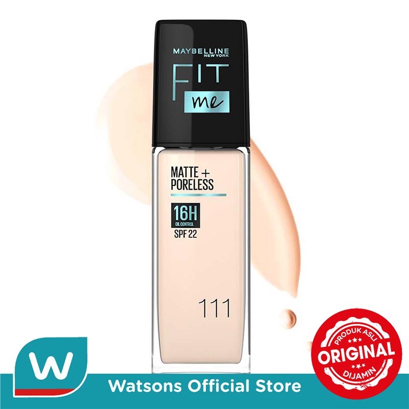 New 100% Originalll Maybelline Fit Me! Matte + Poreless Liquid Matte Foundation Pump 111 - Light