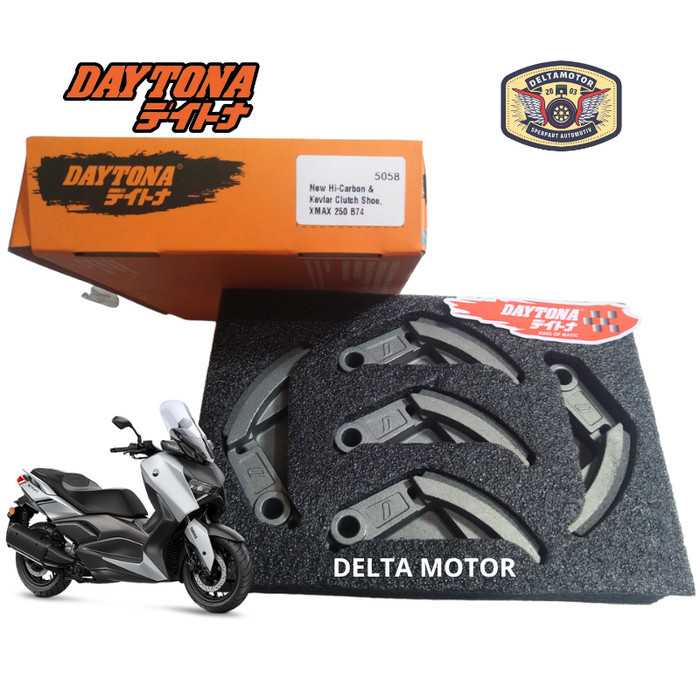 Kampas Ganda Daytona Yamaha Xmax 250 B74 5058 New Karbon Kevlar