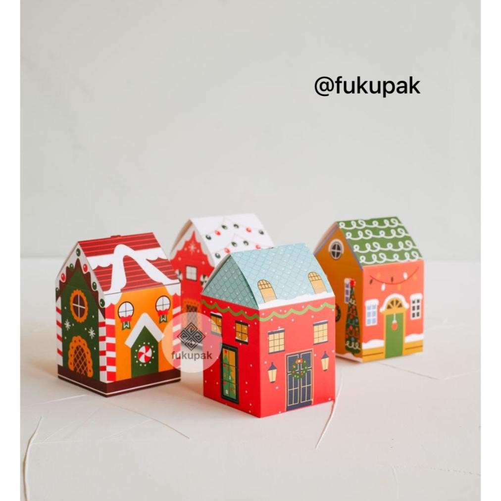 

SALE Small Christmas Box (12pcs), Kotak Natal Kecil Goodie Bag Permen Kue Roti Snack ke-72