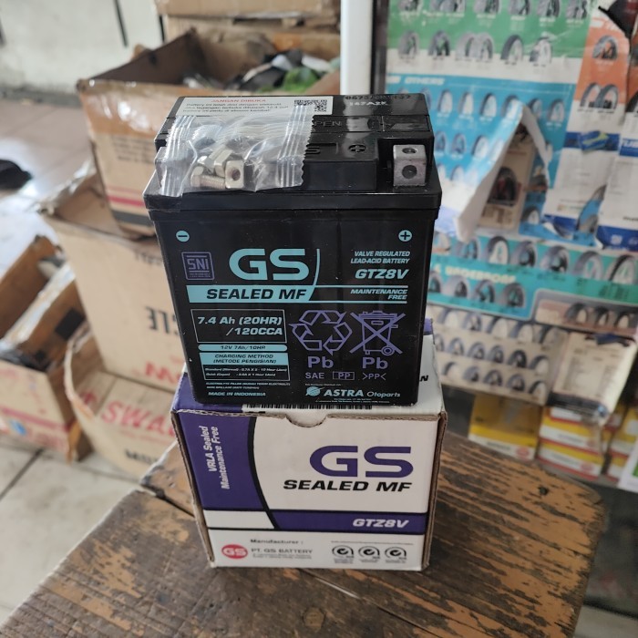 Aki Gs Astra Mf Gtz8V (Asli Astra) Xmax 250, R25, Mt25, Cbr250, Vespa