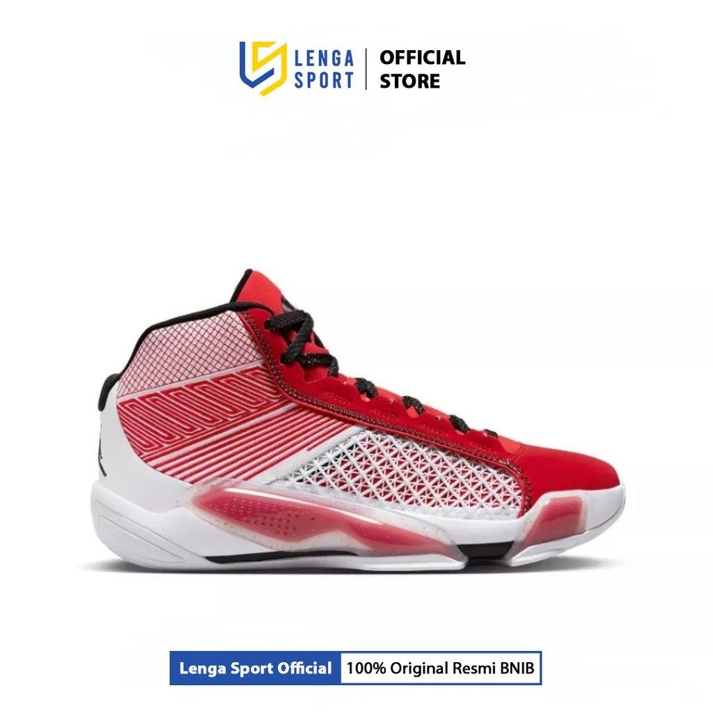 Sepatu Basket Pria Air Jordan 38 - Red White (DZ3355-100) Original