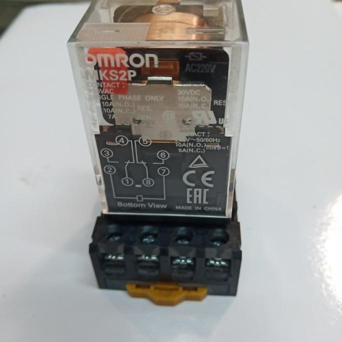 Murah Relay Mks2P 220V Omron 8Kaki