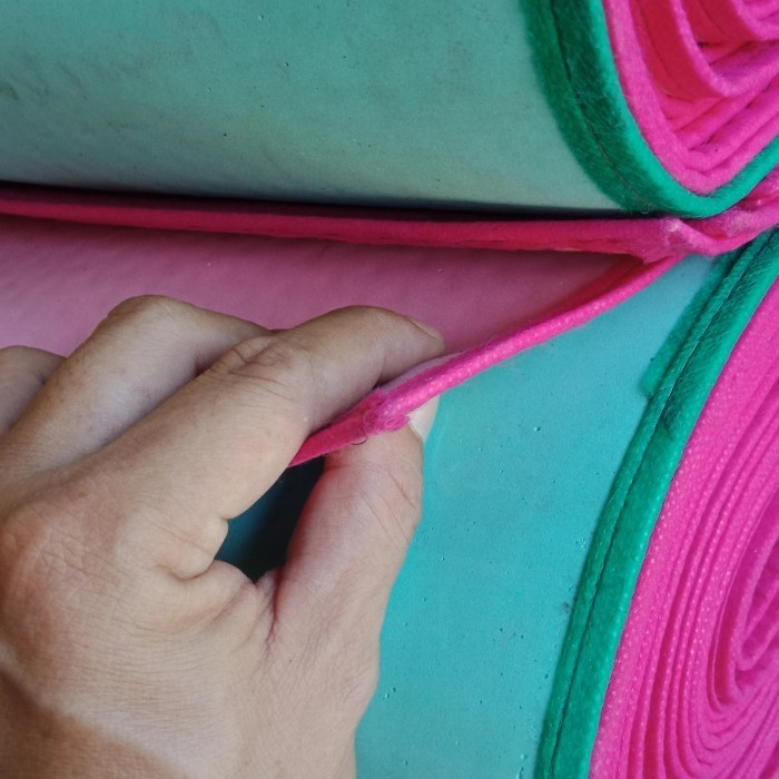 Karpet / Tikar Lantai Plastik Spon Eva - Bintik Timbul Warna Polos Best Quality