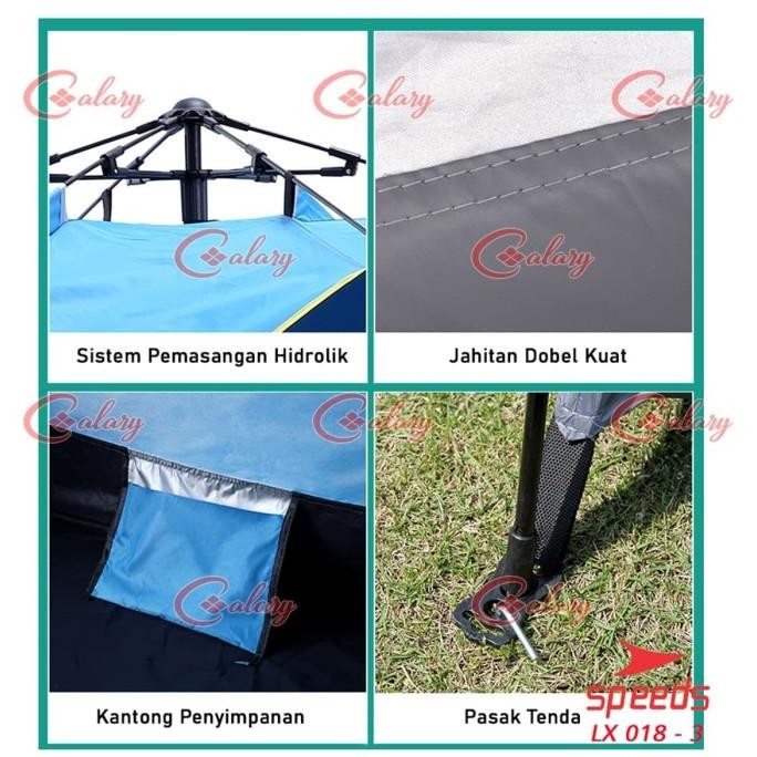 Spesial Tenda Camping Tenda Kemah Speeds 2 Orang Import Original Speeds 018-03