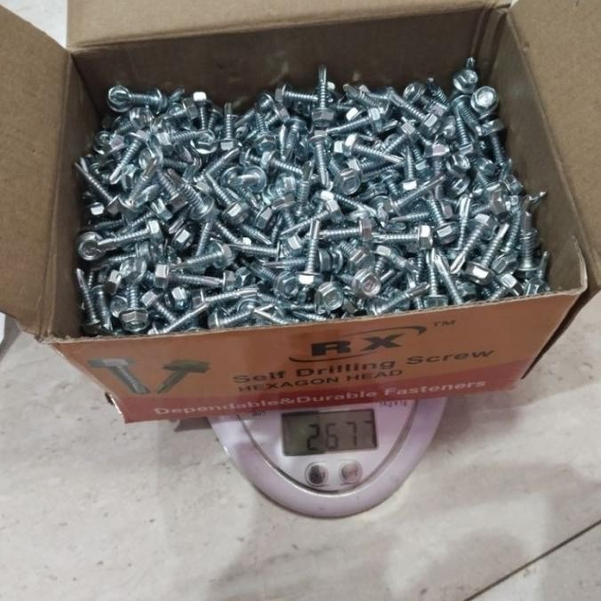 Promo baut roofing baja ringan 1019 1000 pcs baut roofing baja ringan 1019 isi 1000 pcs COD