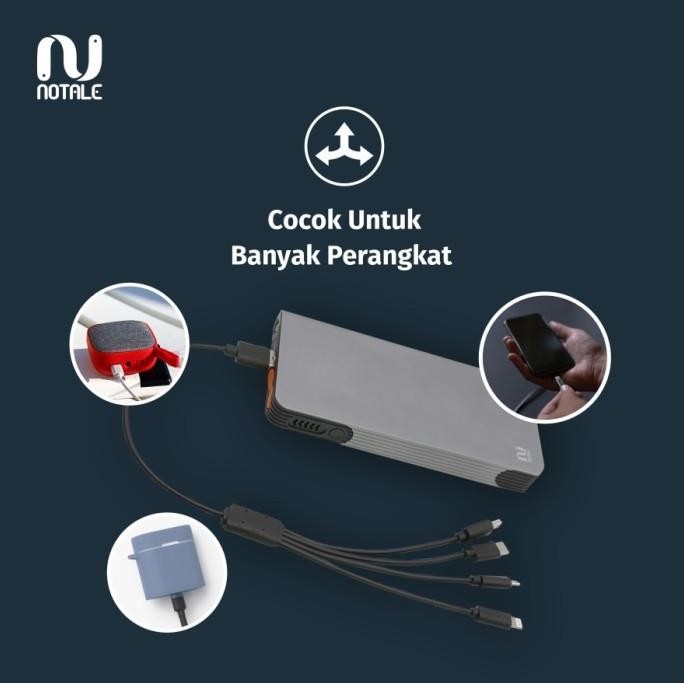 Notale Car Jump Starter Powerbank 12000Mah Charger Aki Mobil Premium Produk