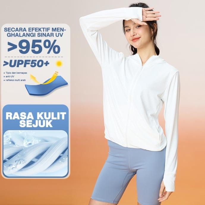 WiZi Pelindung Matahari Wanita Pakaian Jaket Anti Sinar MatahariUPF50+