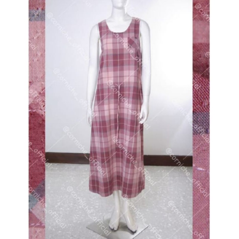 Marny Red Overall - CORNICHE, Pakaian Wanita