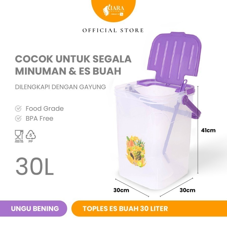 KIARA WADAH ES BUAH WATER TANK TOPLES ES BUAH 30 LITER