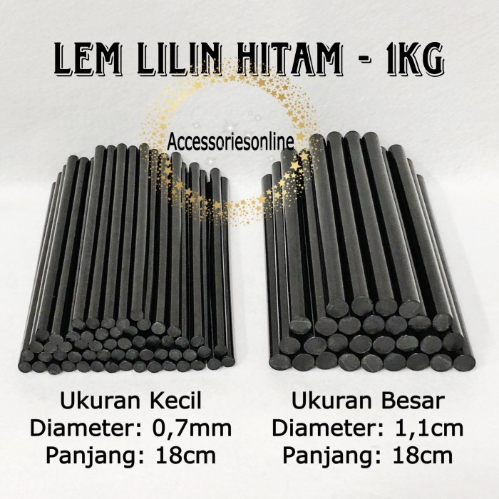 TERBATAS Lem Lilin Hitam 1Kg