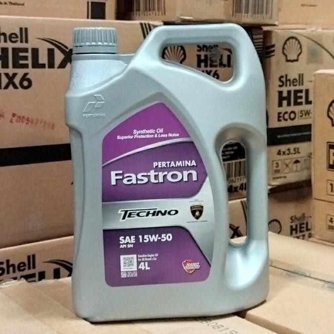 OLI MESIN MOBIL BENSIN PERTAMINA FASTRON TECHNO 15W-50 4 LITER