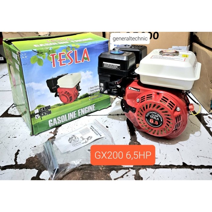 Mesin Penggerak Bensin GX200 Tesla 6.5PK Engine Tesla GX200 6.5HP