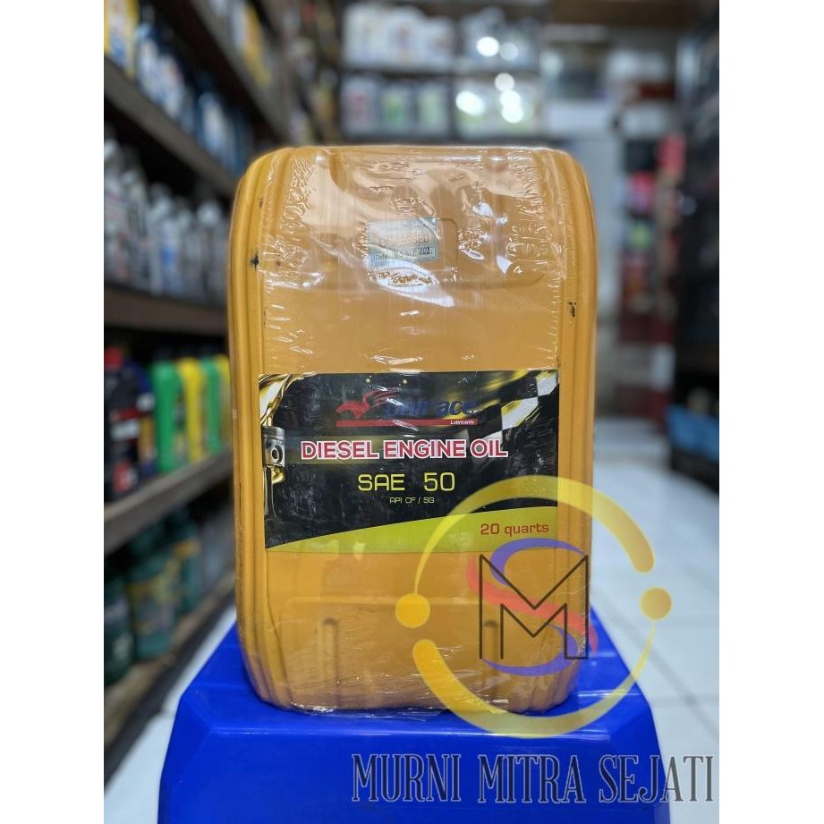 Unirace Diesel Engine Oil SAE 50 Oli Jerigen 19 L