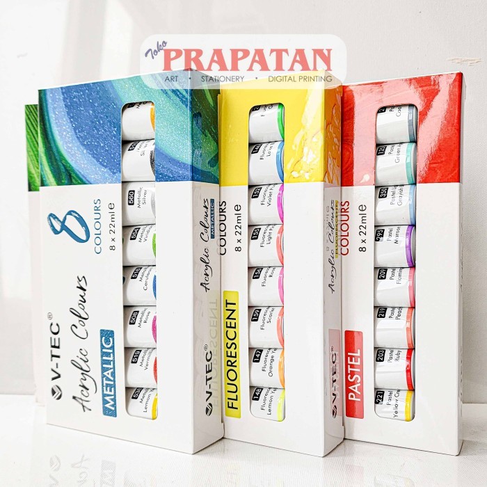 

TERBARU Cat Akrilik Set V-TEC 8x22ml V-TEC Acrylic Set BISA GRAB!