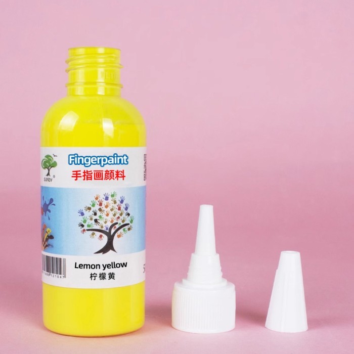 

TERBARU CAT AKRILIK 50ML FUN FINGERPAINT AMAN NON-TOXIC ISI 6, 12 DAN 24 WARNA BISA GRAB!