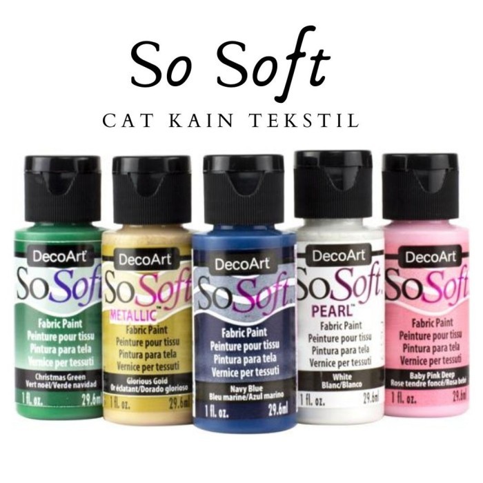 

TERBARU Cat Kain DecoArt Sosoft Paint Varian